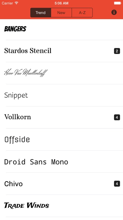 Fontasy - Font Browser