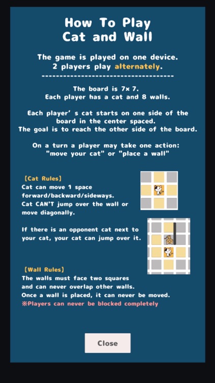 Cat and Wall -Board Game app-