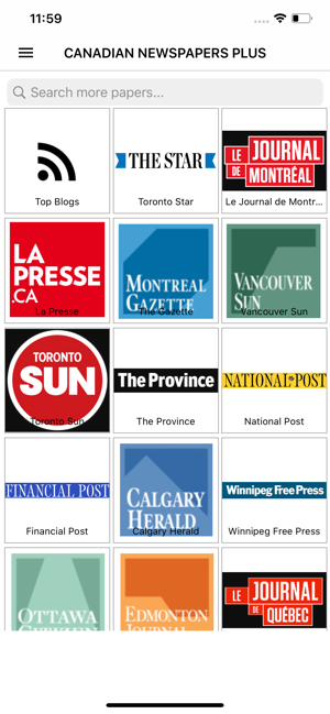 Canadian Newspapers Plus(圖2)-速報App