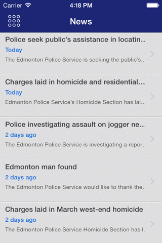 Edmonton Police Service Mobile screenshot 4