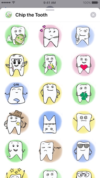 Chip the Tooth cute stickers