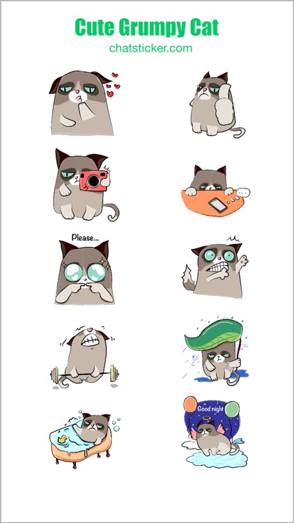 Cute Grumpy Cat screenshot-3