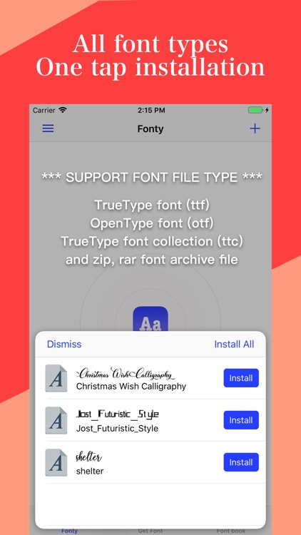Fonty - install any font