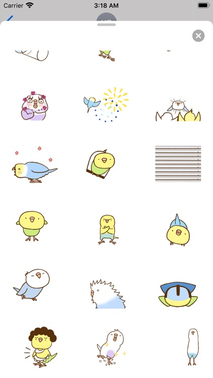 Lovely Budgie Animated Sticker