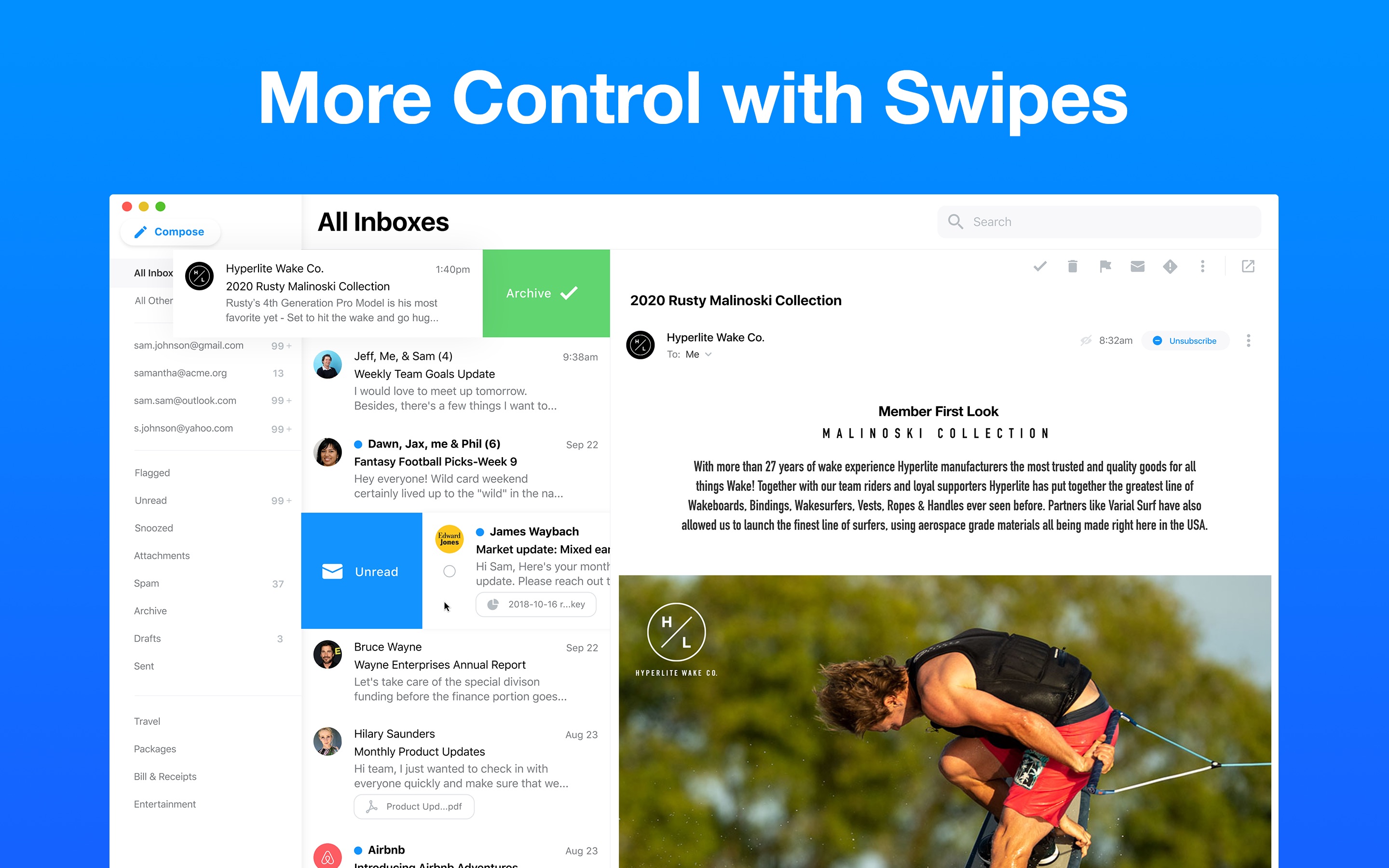Screenshot do app Email - Edison Mail