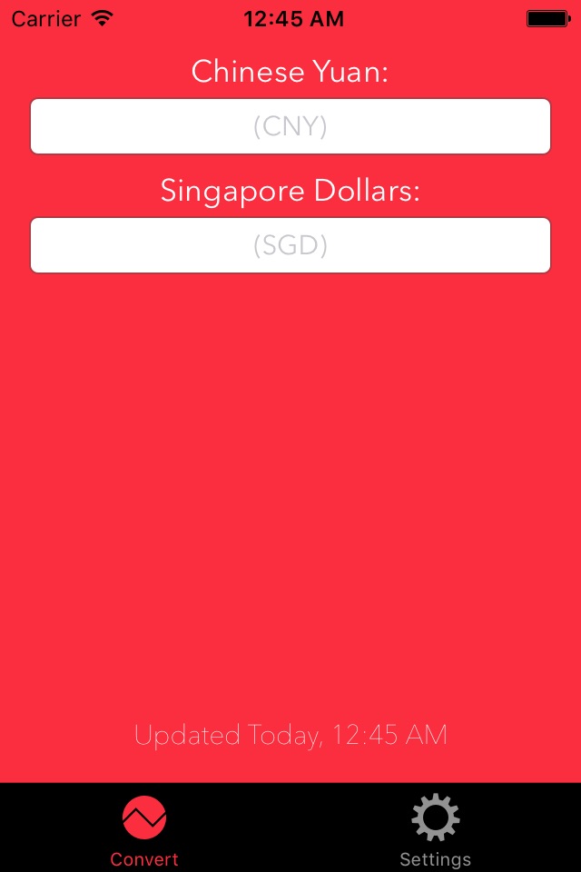 Chinese Yuan Singapore Dollars screenshot 2