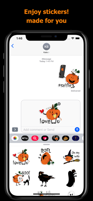 Halloween stickers - pumpkin(圖5)-速報App