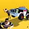 Don't let any robbers escape and recover all the CASH to upgrade your COP MONSTER TRUCK