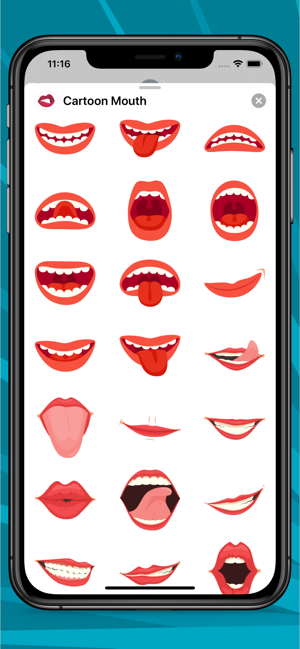 Cartoon Mouth Stickers(圖3)-速報App