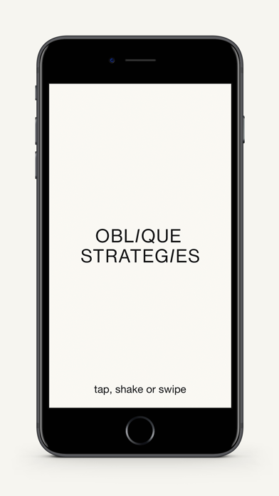 Oblique strategies cards pdf