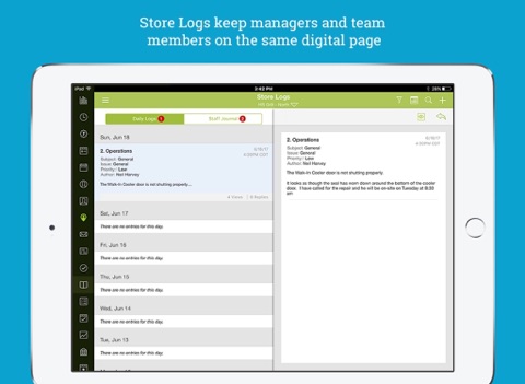 HotSchedules Logbook - náhled