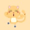 We design cute baby tiger themed stickers and mini games