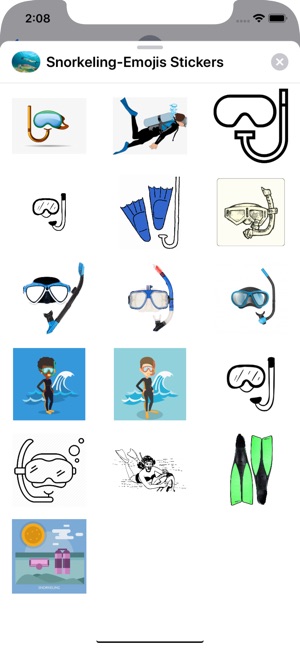 Snorkeling-Emojis Stickers(圖2)-速報App