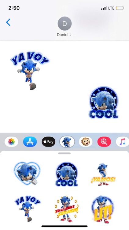 Stickers de Sonic La Película