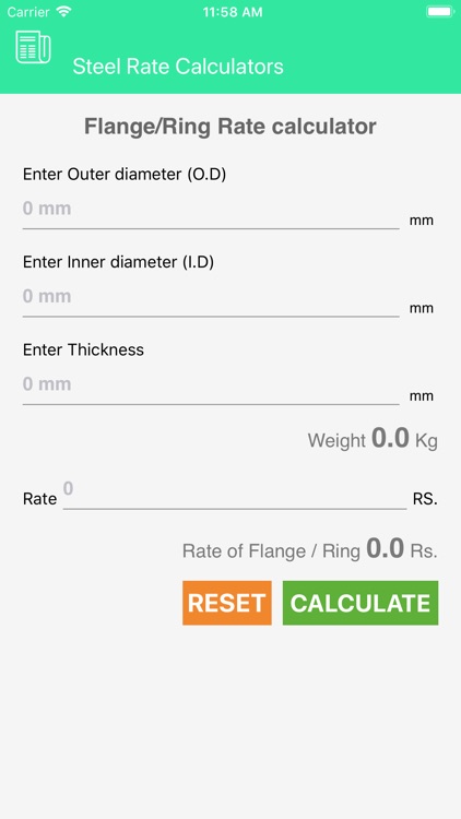 Flange Industries Calculator