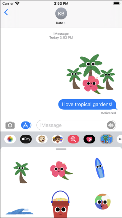 Tropical Vacation Sticker Pack screenshot 4