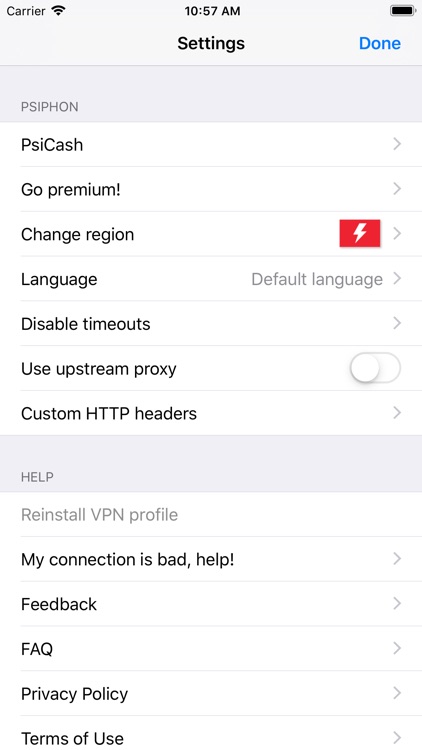 Psiphon screenshot-3