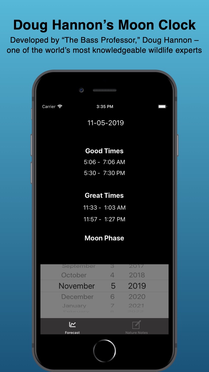 FishTimes and HuntTimes 2020