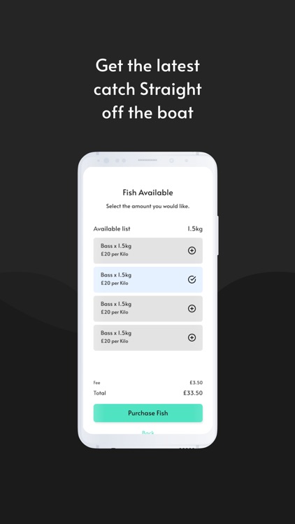 Straight off the boat