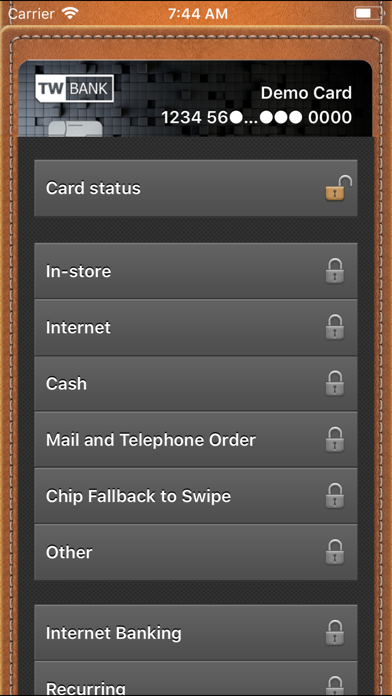 TMB CardControl screenshot 2