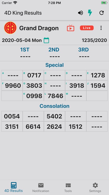 4d result king lotto