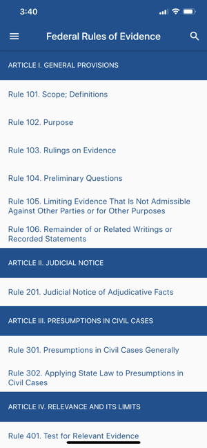 Rules Of Evidence(圖1)-速報App