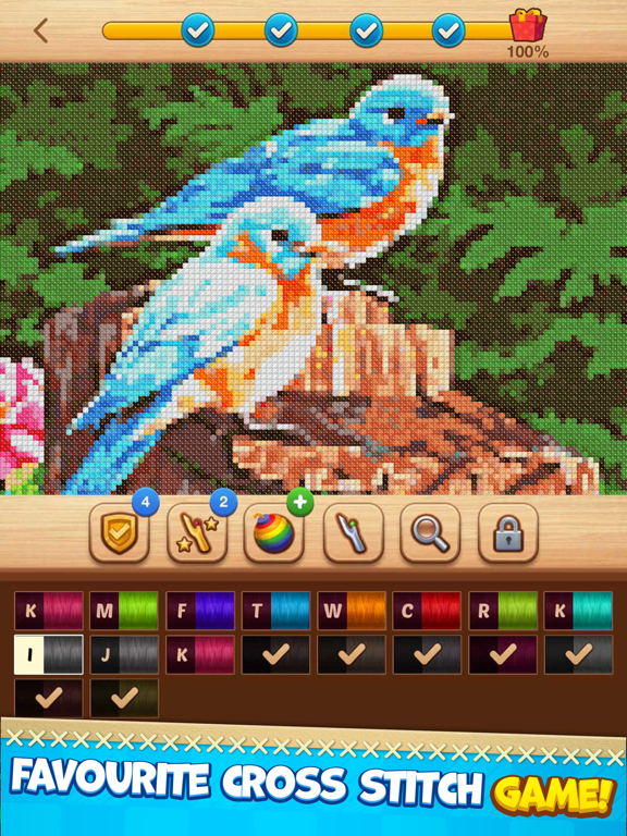 Cross-Stitch: Coloring Book screenshot 4