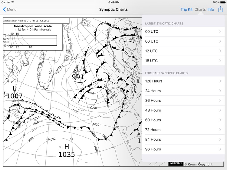 WX Charts Europe for iPad