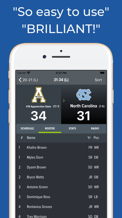 North Carolina Football screenshot 3