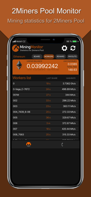 Monitor for 2Miners Pool(圖2)-速報App