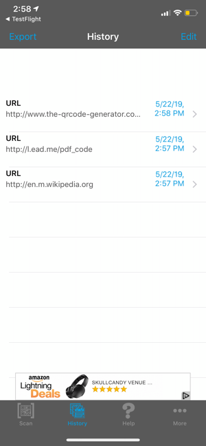 ‎NeoReader®-QR&BarcodeScanner Screenshot
