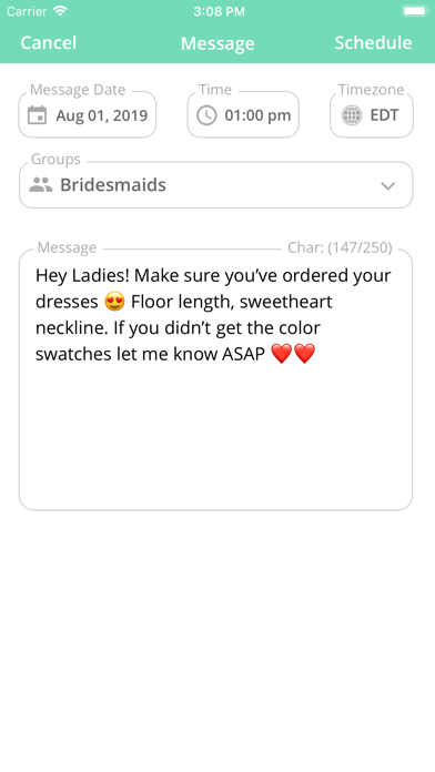 WedTexts - Wedding Texting screenshot 4