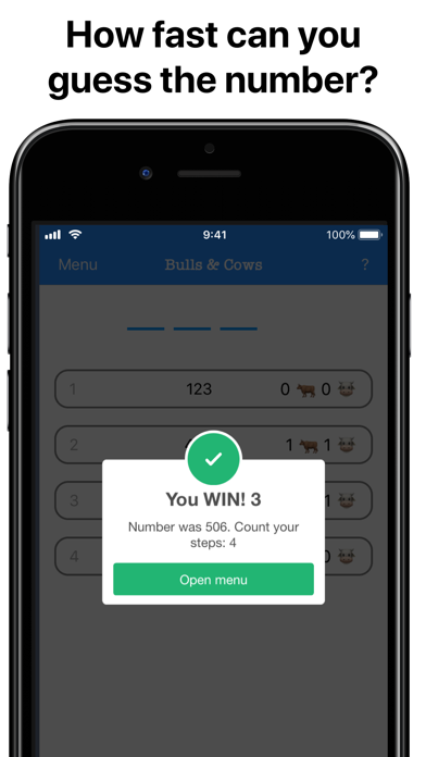 Bulls & Cows - Math game screenshot 3