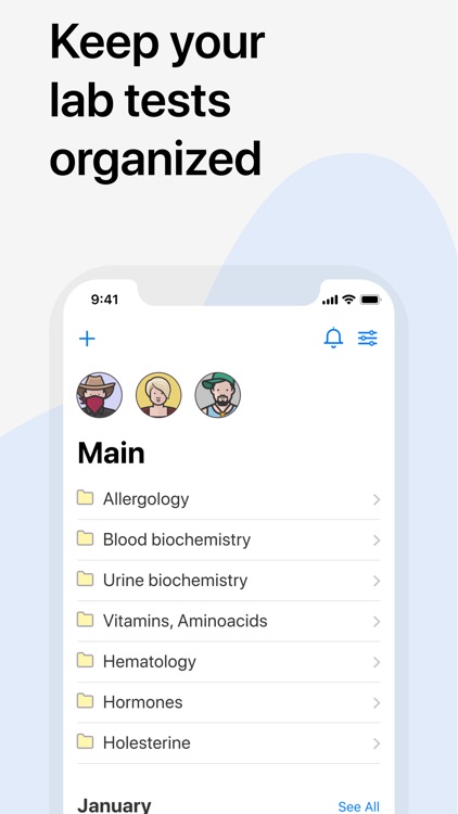 Sansara:blood test results app