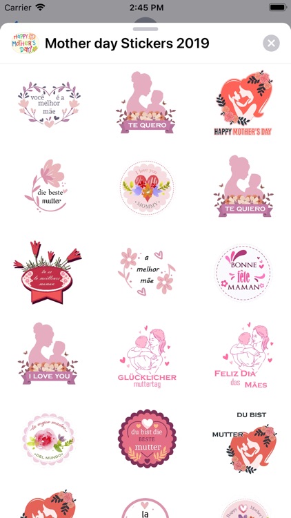 Mother day Stickers 2019