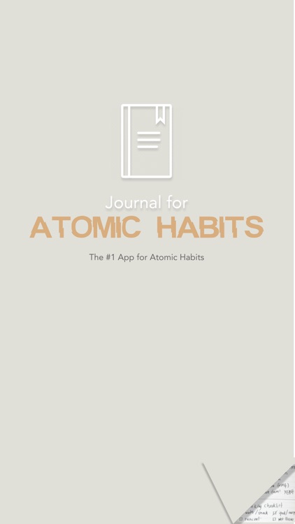 Journal for Atomic Habits