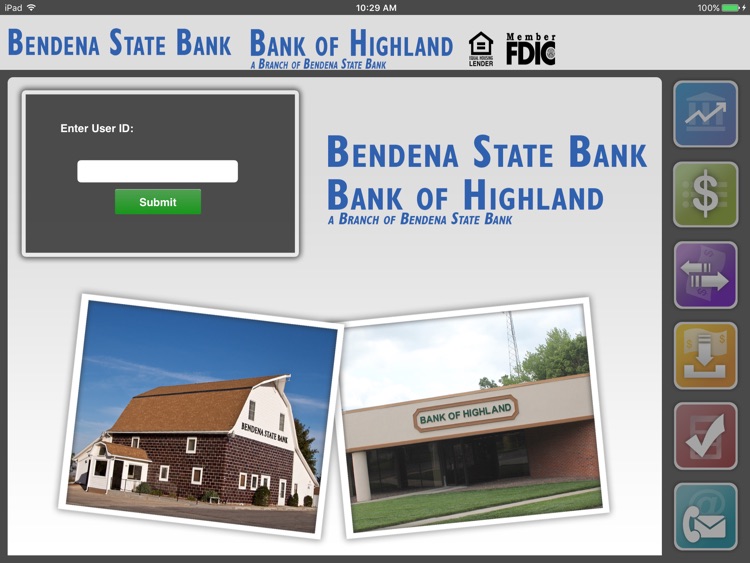 Bendena Bank Mobile for iPad