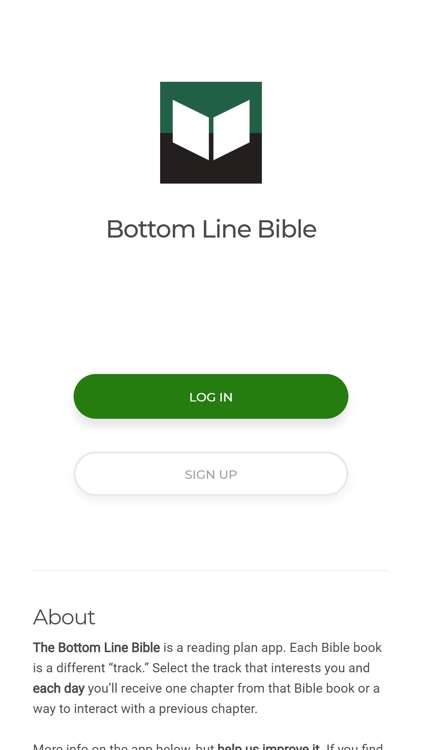 Bottom Line Bible
