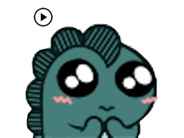 Animated Tiny Blue Dragon