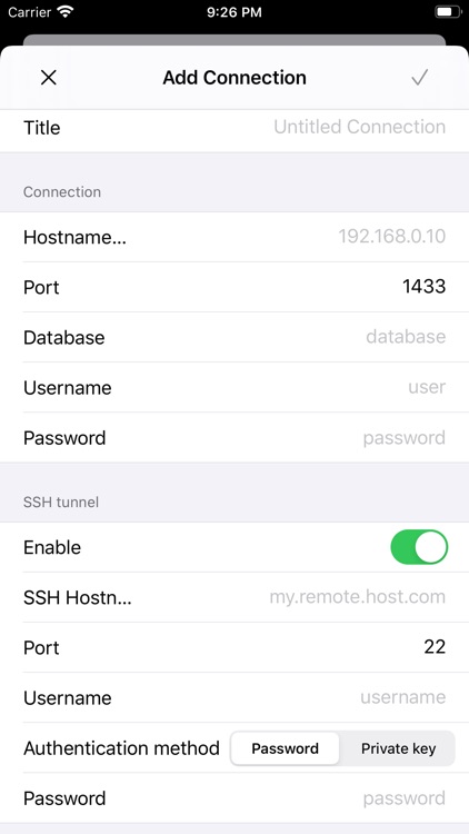 MSSQL Commander for iPhone