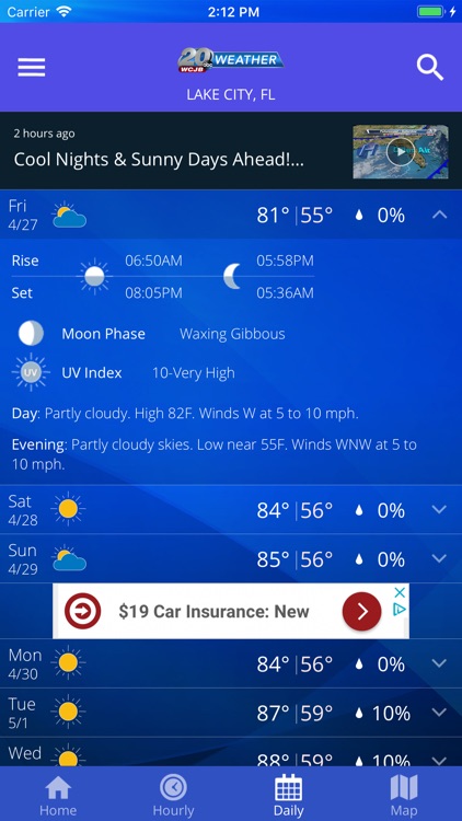 WCJB TV20 Weather App screenshot-3