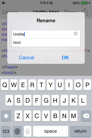 HTML & HTML5 Editor - náhled