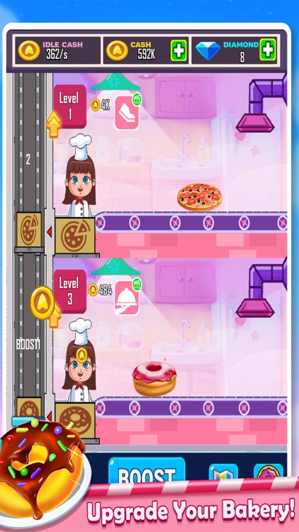 Cooking Idle Donut Baking Game screenshot-3