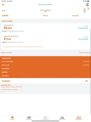 Immagine dello schermo 7 Integra Energía Clientes iphone