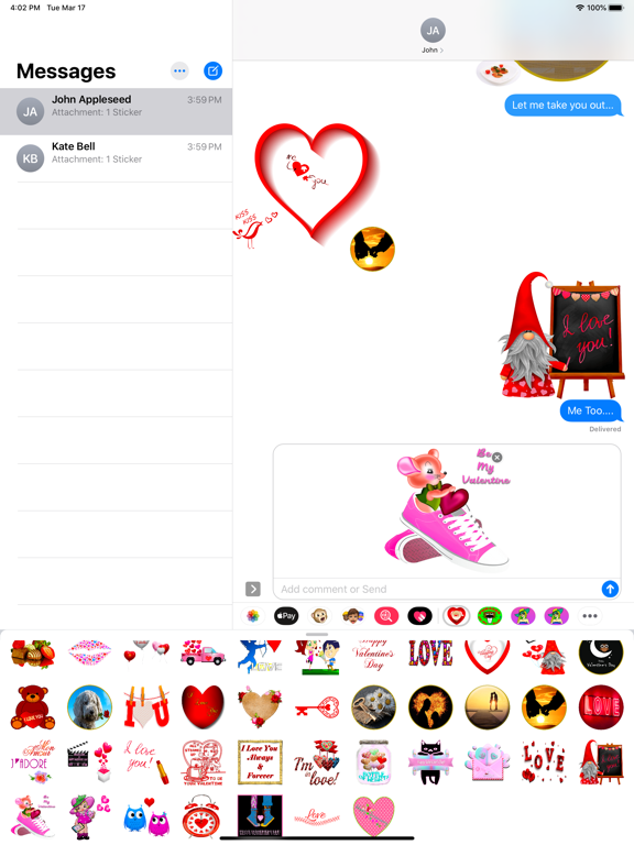 Screenshot #5 pour Valentine's Day Love Emoji