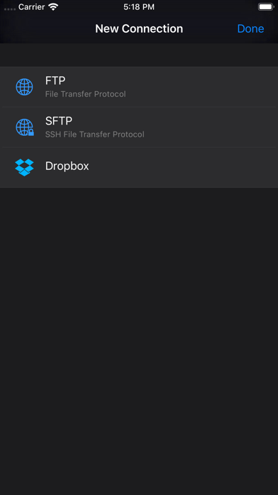FTPManager Pro iphone images