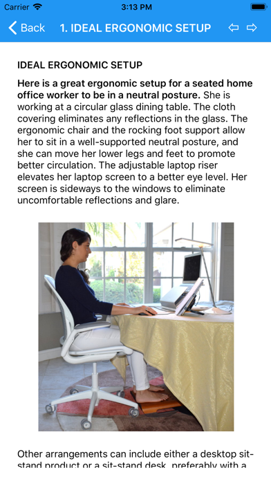 Screenshot #2 pour Home Office Ergonomics