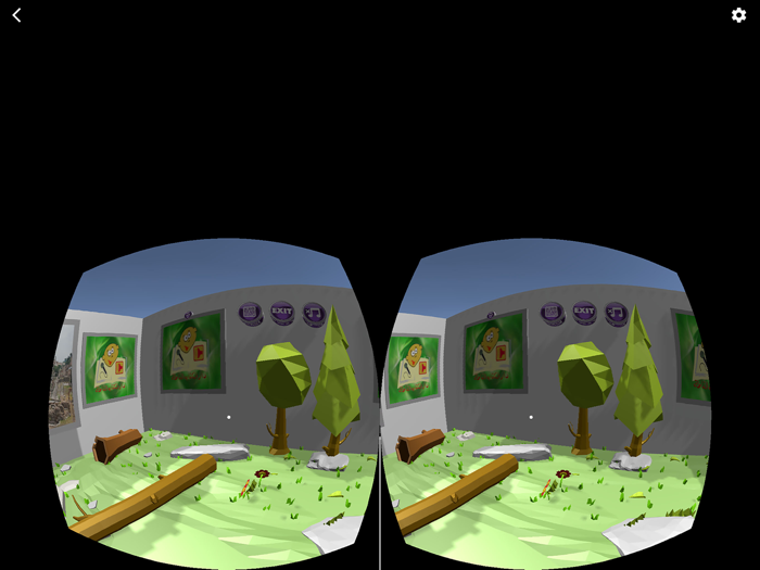 QR reader in VR
