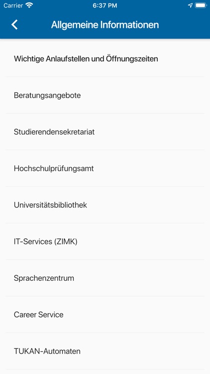 CampusApp Universität Trier