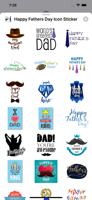 Happy Fathers Day Icon Sticker(圖2)-速報App